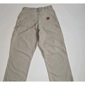 Carhartt B151 Loose Original Fit Work Pants Men's 30x32 Tan Canvas Utility Carpe